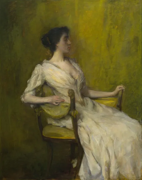Lady in White av Thomas Wilmer Dewing