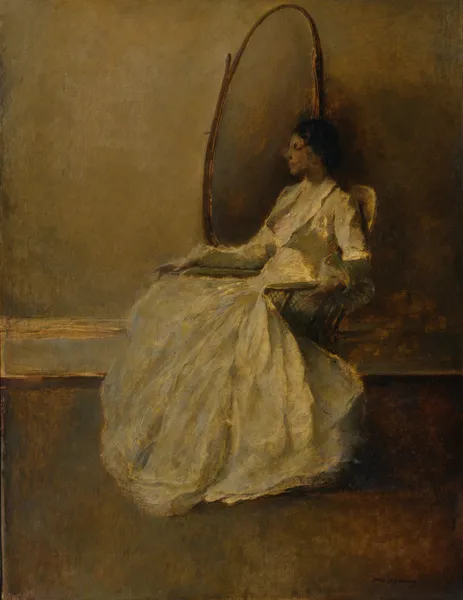 Lady in White (No. 1) av Thomas Wilmer Dewing