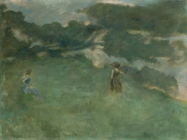 The Hermit Thrush av Thomas Wilmer Dewing