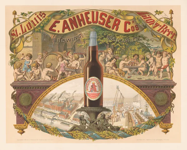 E. Anheuser Co’s Brewing Association, St. Louis lager beer av Wittemann Bros.