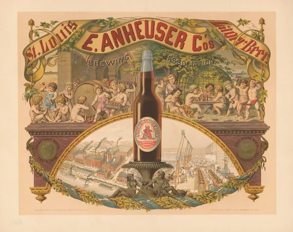 E. Anheuser Co’s Brewing Association, St. Louis lager beer av Wittemann Bros.