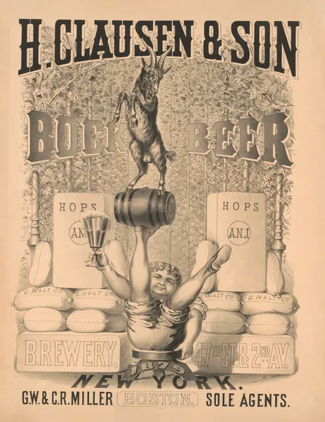 H. Clausen & Son brewery, 47th St. & 2nd Av. New York – bock beer av Wittemann Bros.