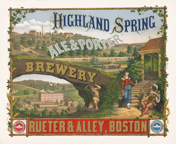 Highland Spring, ale & porter brewery av Wittemann Bros.