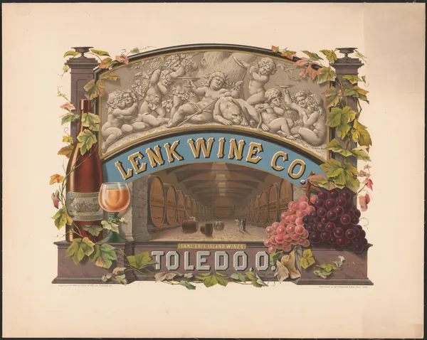Lenk Wine Co., Lake Erie island wines, Toledo, O. av Wittemann Bros.