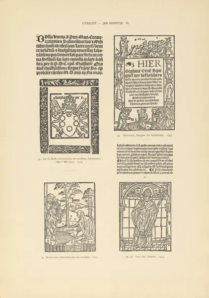 L’art typographique dans les Pays-Bas pendant les années 1500 à 1540 Pl.127 av Wouter Nijhoff