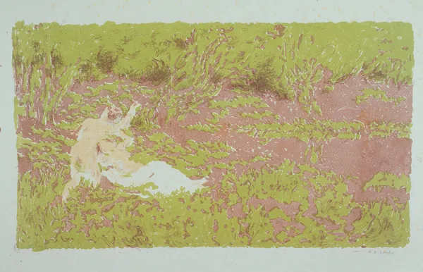 Deux femmes dans un paysage av Ker-Xavier Roussel