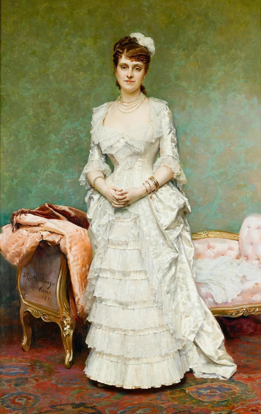 Before the ball av Raimundo de Madrazo y Garreta
