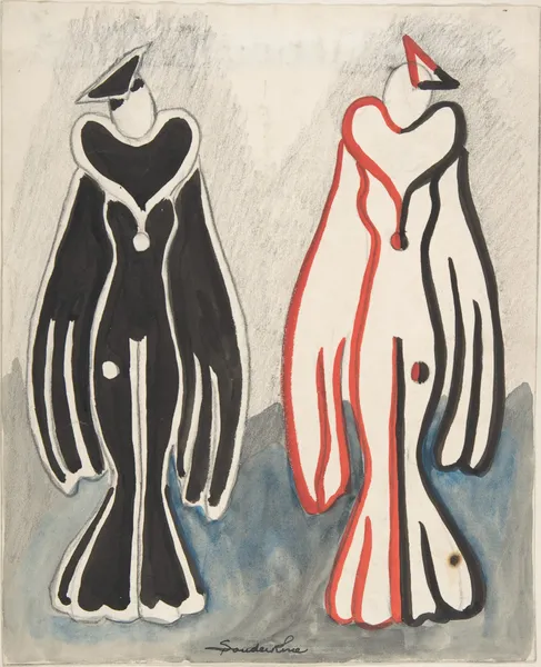 Costumes for ‘New Faces’, Radio City, Female Dominoes av Sergey Yurievich Sudeikin