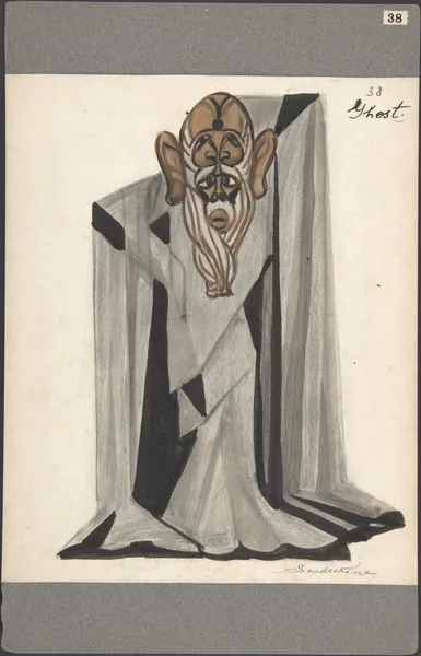 Theatrical ghost costume for ‘Le Rossignol’ av Sergey Yurievich Sudeikin