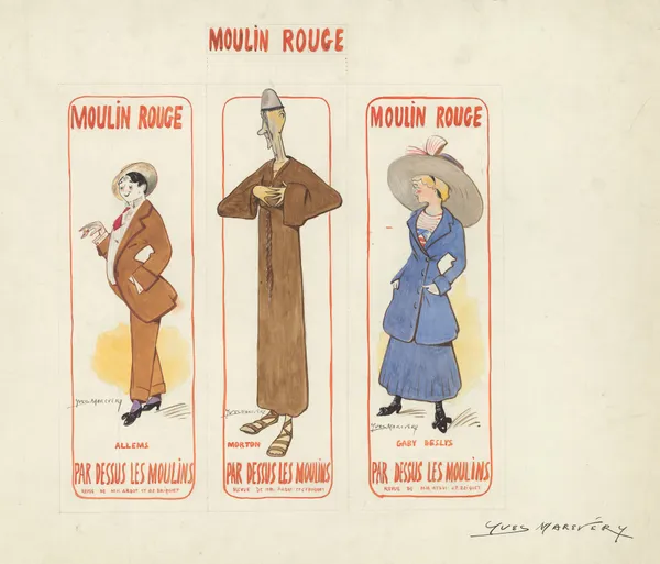 Allems, Morton, Gaby Deslys dans ‘Par dessus les moulins’ de Paul Ardot et Georges Briquet av Yves Marevéry