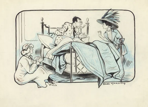 Armande Cassive, Marcel Simon et Suzanne Carlix dans ‘Occupe-toi d’Amélie’ de Georges Feydeau av Yves Marevéry