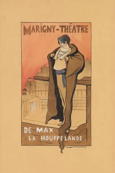 Edouard de Max dans ‘La Houppelande’ de Didier Gold av Yves Marevéry