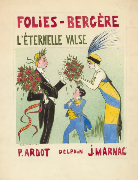 Paul Ardot, Delphin et Jane Marnac dans ‘L’éternelle valse’ de Austen Hurgon av Yves Marevéry