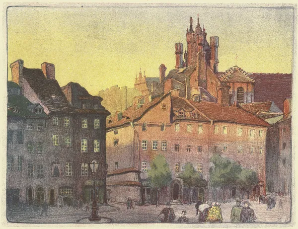 The Castle Square with a view of Piwna Street av Zofia Stankiewicz
