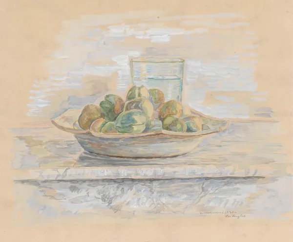 Still life with almonds av Zygmunt Waliszewski